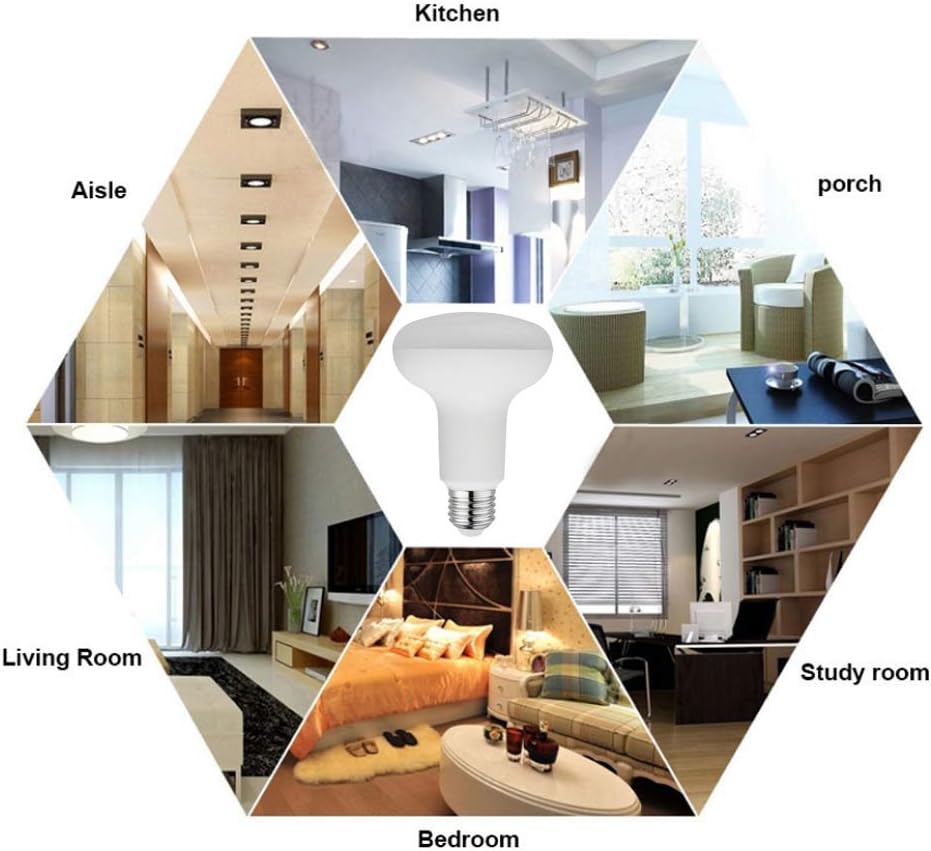 BR25(R80) LED Flood Recessed Light Bulbs 12WLight Bulb Non-Dimmable, CRI>90+120 Watt Incandescent Equivalent 1800LM