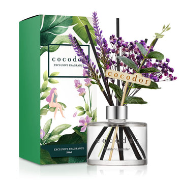 Lavender Reed Diffuser/Garden Lavender / 6.7oz(200ml) / 1 Pack/Home Decor & Office Decor, Fragrance and Gifts
