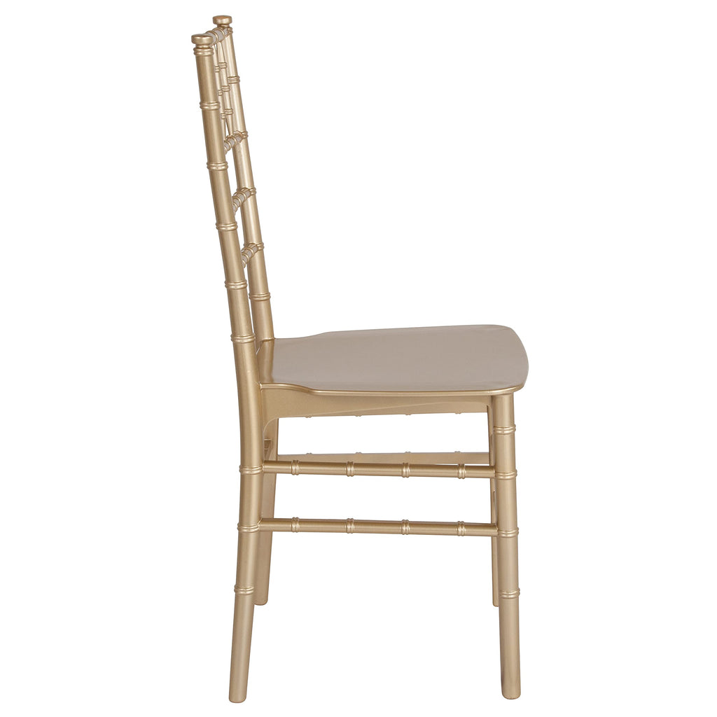 Series Gold Resin Stacking Chiavari Chair
