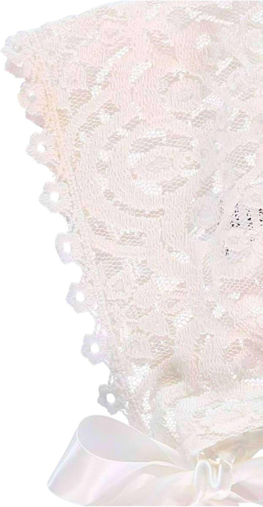 Baby Girls Traditional - Lace Christening Gown & Bonnet