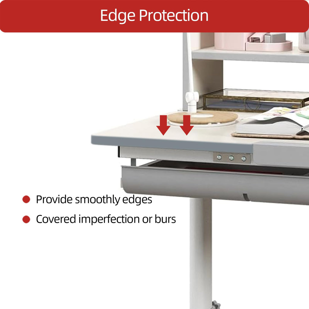 T Rubber Trim Molding, Fit 3/4 inch Edge, Shelf Edging Banding, Center Barb Tee Moulding for Tables, Floor Transition