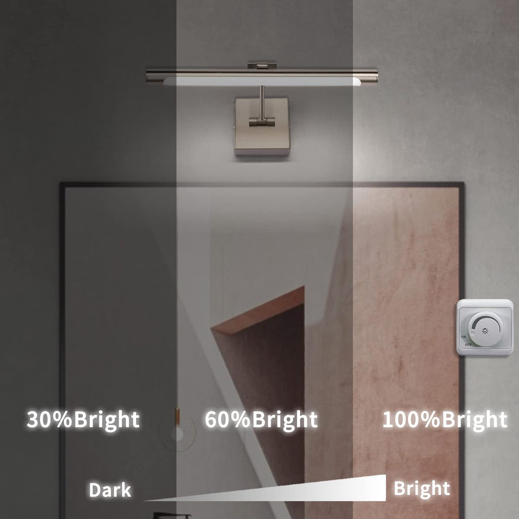 LED Picture Lights Hardwired Dimmable 16.53" Inch Artwork Display Lamp with Swing Arm 7W(45W Eqv.), Hardwired