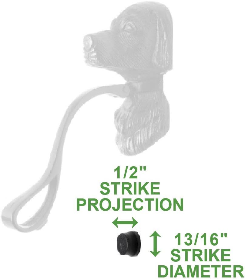Door Knockers 7-5/8 in. Cast Iron Dog Shaped Door Knocker with Mounting Hardware