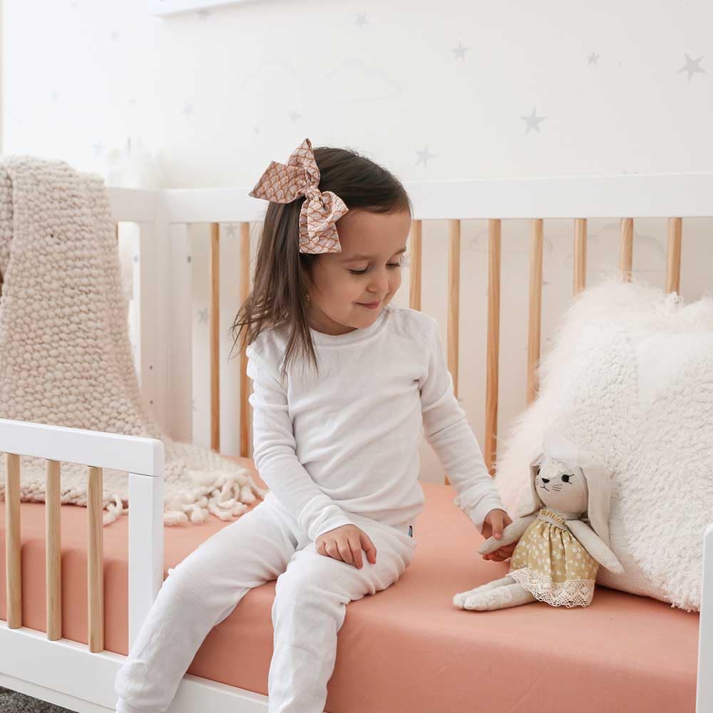 Made in USA Baby Girls Thermal Underwear Set Perfect for Sensitive Skin SPD Sensory Friendly Base Layer Thermal Wear