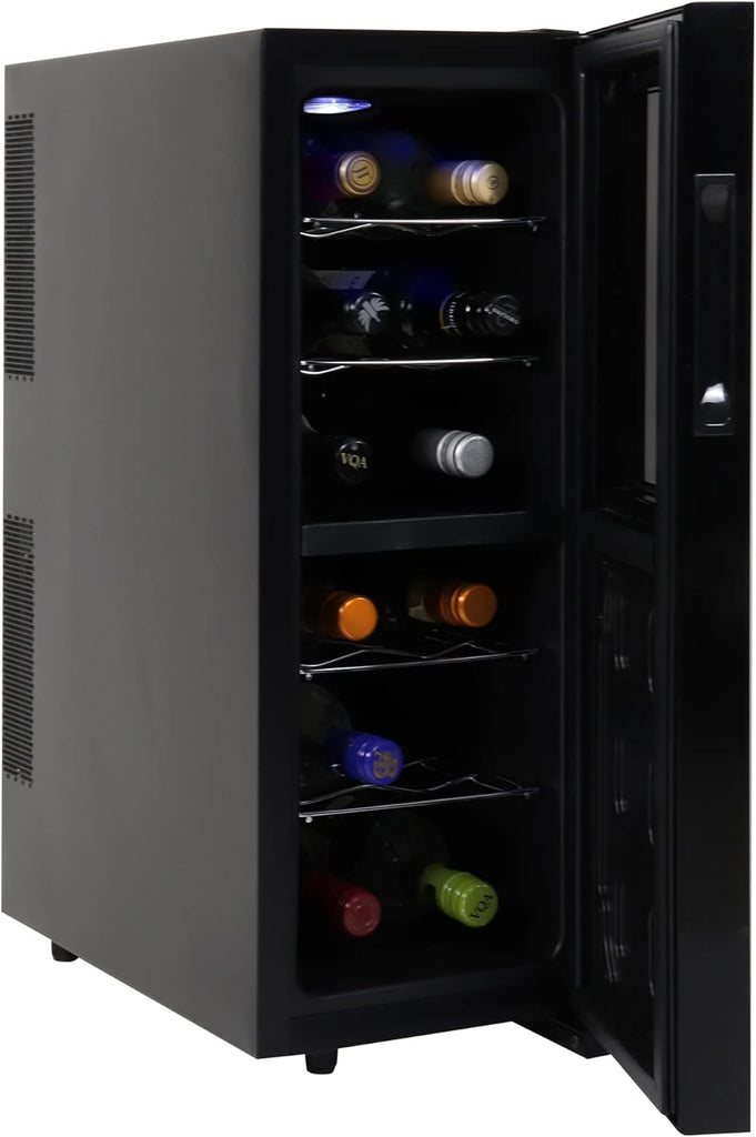 Urban Series 12 Bottle Wine Cooler Refrigerator Dual Zone Thermoelectric Wine Fr