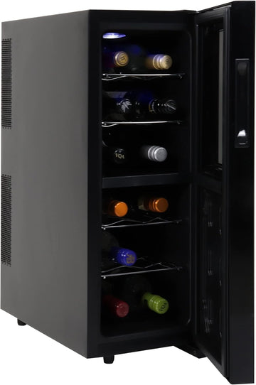 Urban Series 12 Bottle Wine Cooler Refrigerator Dual Zone Thermoelectric Wine Fr