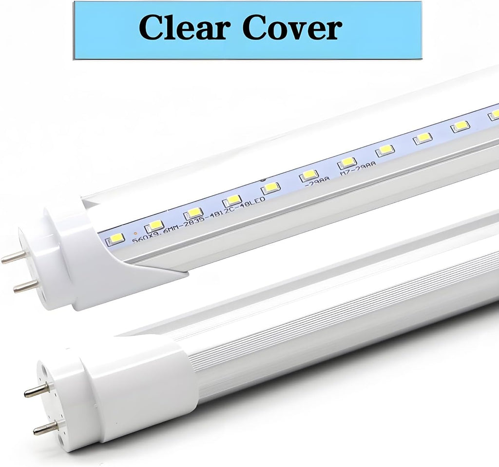 T8 T10 T12 2FT LED Light Tube - 8W 24 Inch Led Fluorescent Tube Replacement, 20W Equivalent, 1120 Lm, 6500K Cool