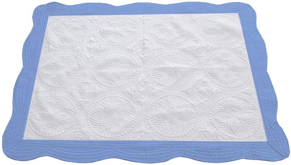 Blankets for Girls and Boys - Monogrammed Blanket with Embroidered Name - Super Soft and Cozy Cotton Baby Quilt