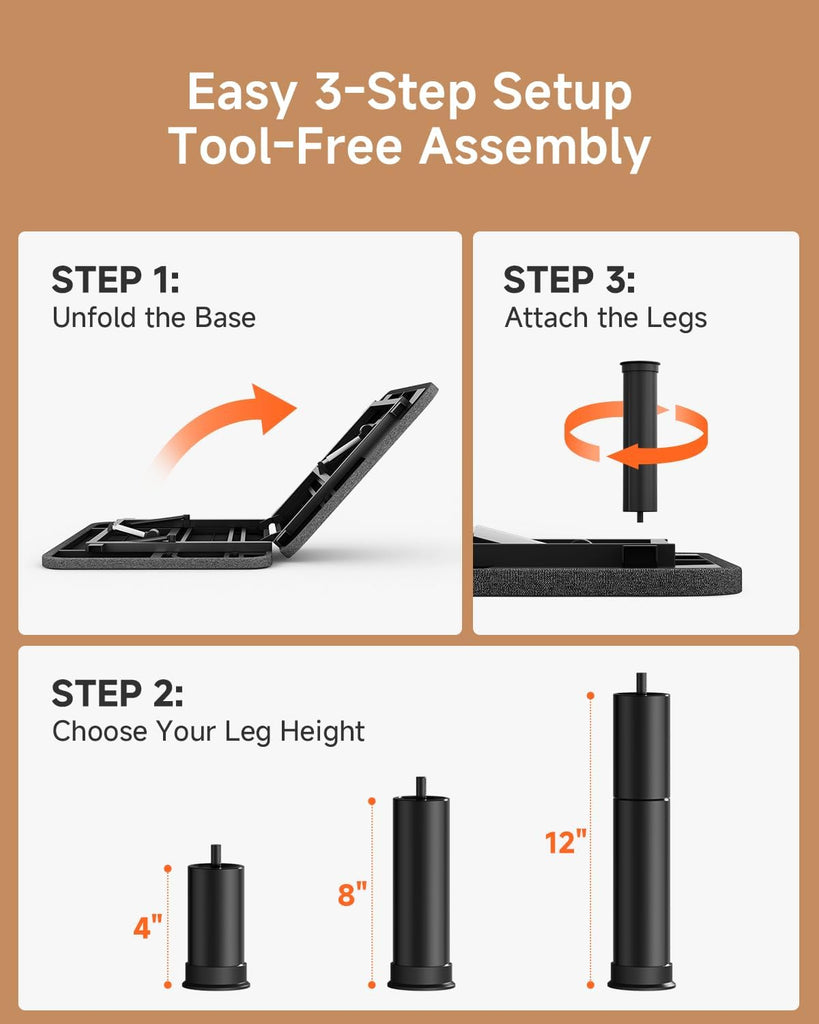 Adjustable Bed Frame Queen, Electric Bed Bases with Independent Head & Foot Incline, Wired Remote, Quiet Motor, 3 Leg