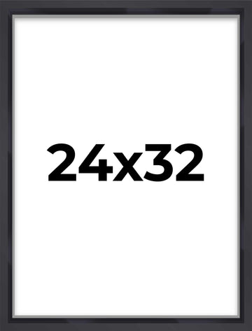 24x32 Shadow Box Frame Contemporary Black | 3/4" Depth of Usable Space| Interior Size 24x32 or 32x24 Inches| UV