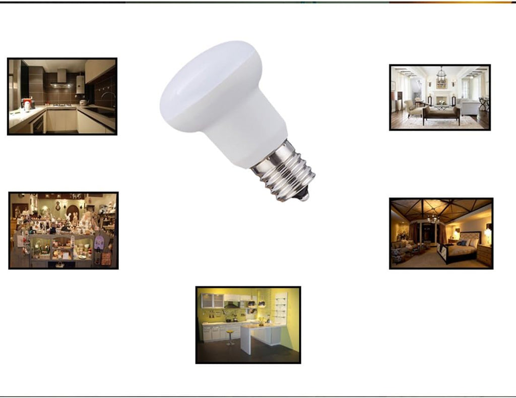 R14 E17 LED Bulb, 3W(25 Watt Incandescent Equivalent), 2700K Warm White Not-Dimmable Intermediate Base Led Light