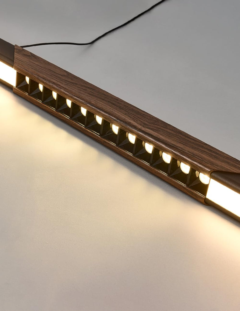 63" Linear Pendant Light, Modern Black Dimmable LED Chandelier, Kitchen Island Lighting Over Dining Room Table, Pool