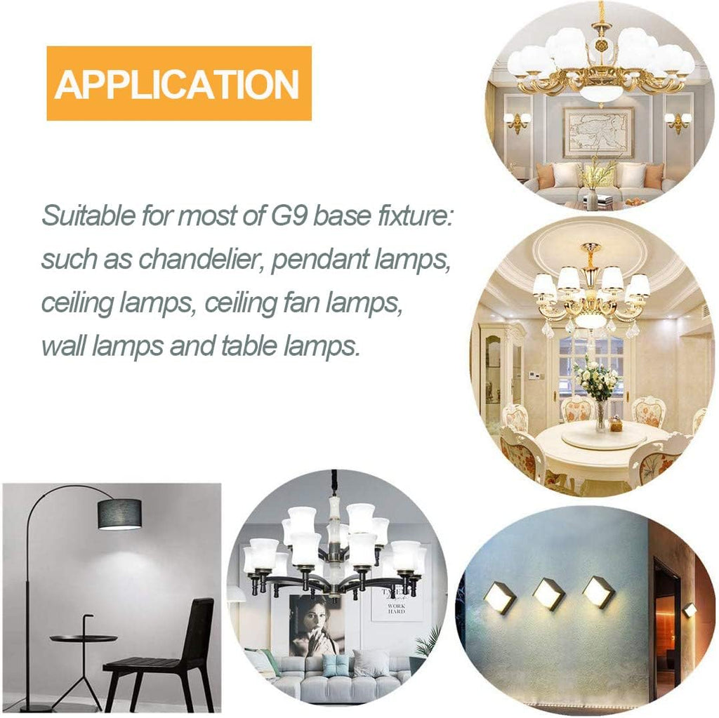 G9 Led Bulbs 7W Chandelier Light Bulbs, 3000K Warm White