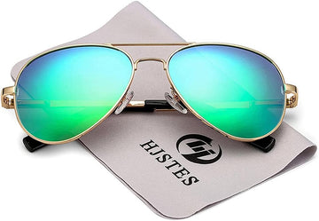 Polarized Kids Aviator Sunglasses for Girls Boys Classic Juniors Glasses UV400 Protection Lens,52mm