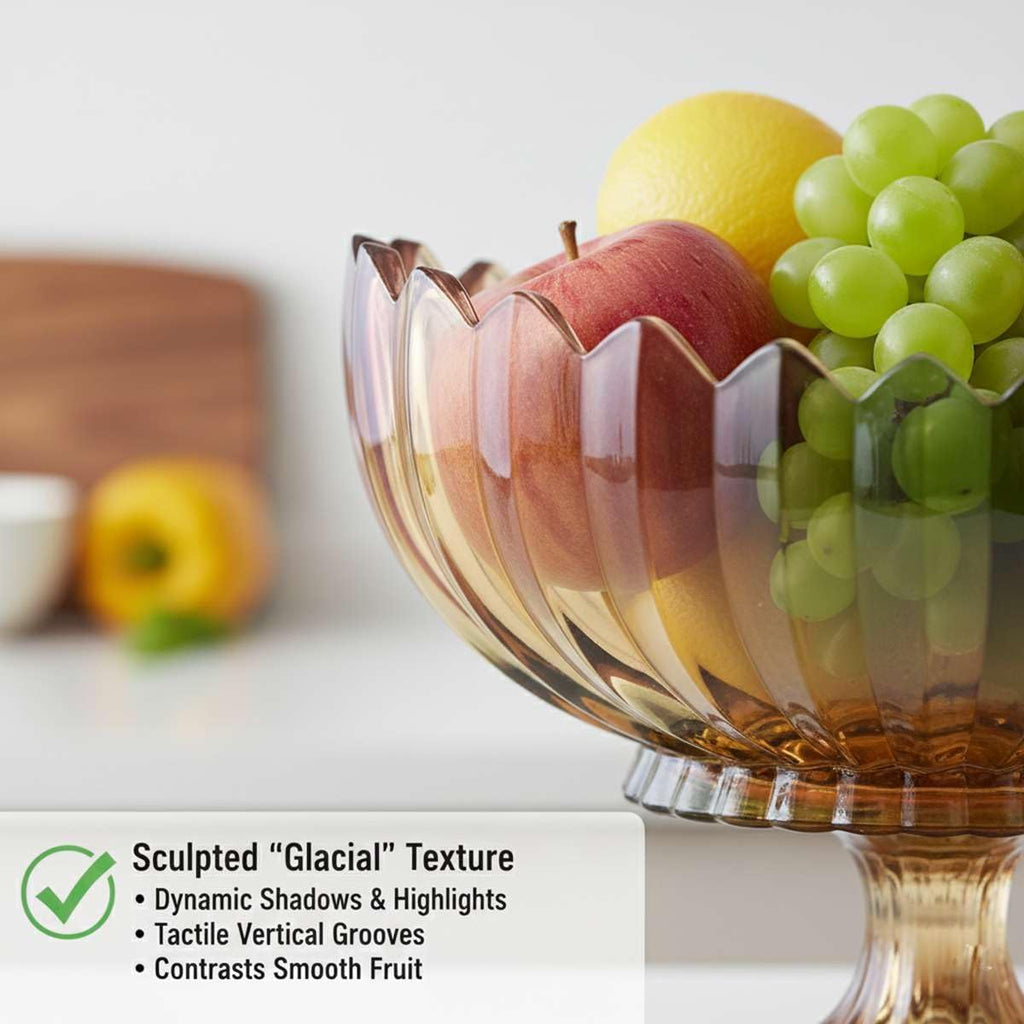 Crystal Glass Pedestal Footed Fruit Bowl Decorative Table Centerpiece | decorative bowls decor, footed table