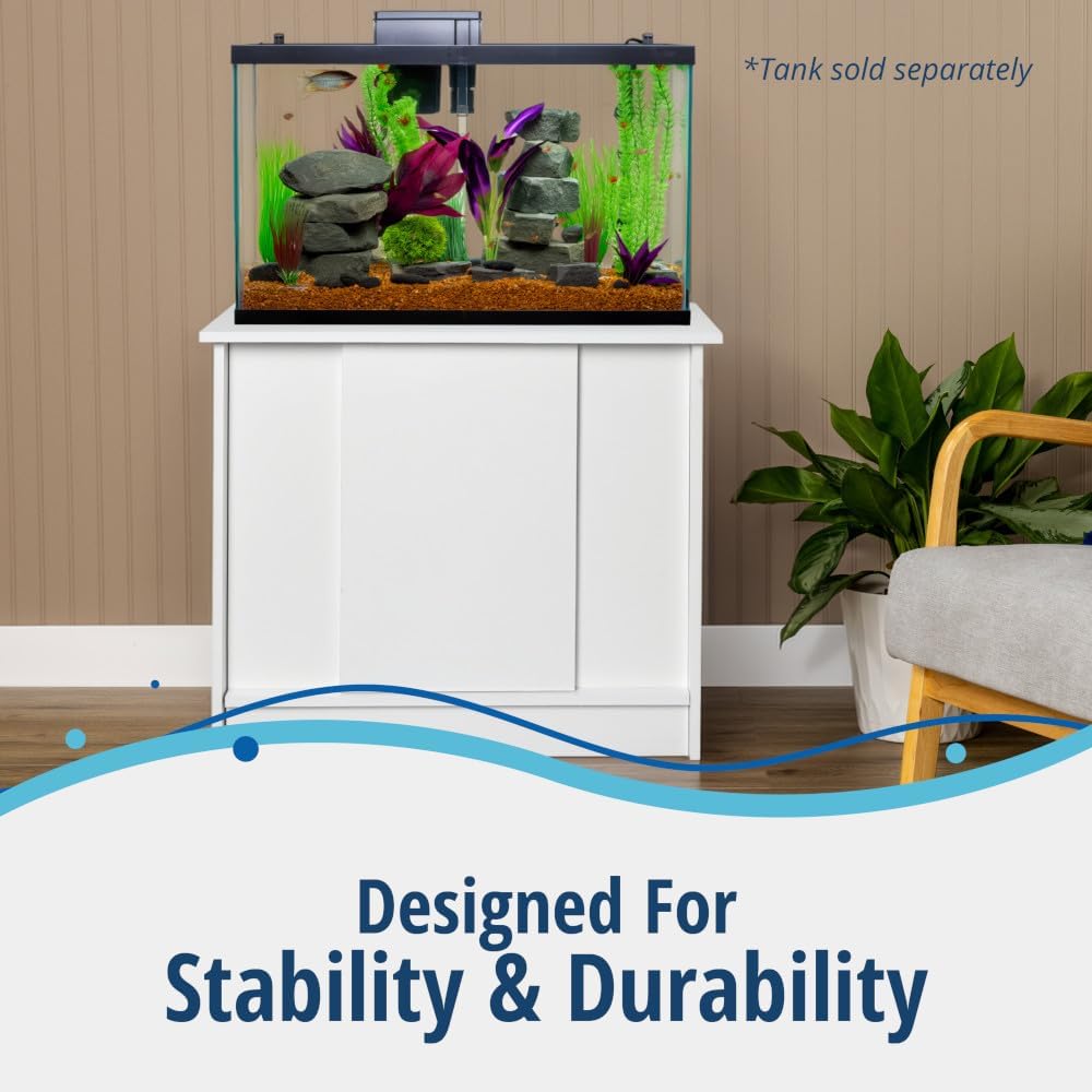 20-29 Gallon Fish Tank Stand, Durable Water-Resistant Wood