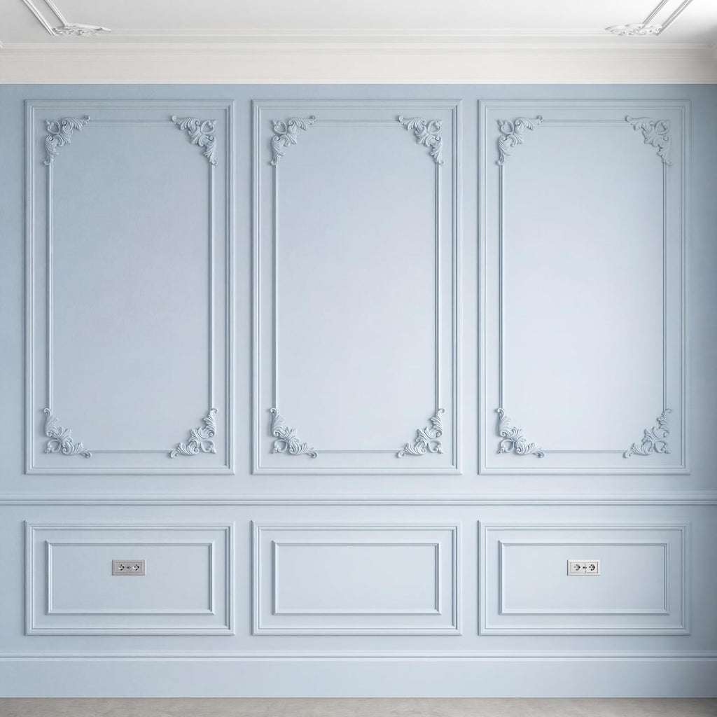 8pcs Corner Wall Molding, Wainscoting Floral Molding,Heart
