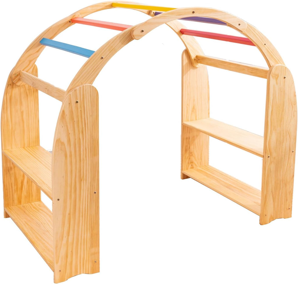 Aurora Playstand 2026 Edition, Curtains, Clips, & Hooks included Waldorf Imaginative Playarch Kids Playhouse, Indoor