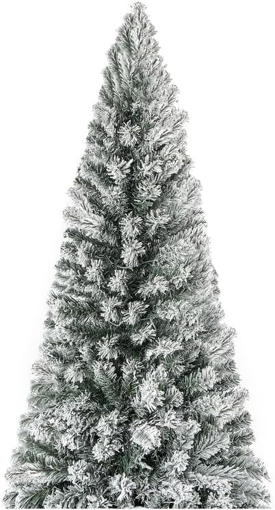 Salzburg Frosted Prelit Slim Artificial Christmas Tree