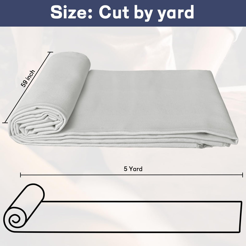 Cotton Canvas Fabric by The Yard, Thick Canvas Fabric - DIY Suitable for Sewing, Bag, Crafts, Tableclothes