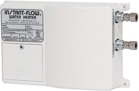 120VAC Undersink Electric Tankless Water Heater, 3600 Watts, 30 Amps AC - SR-30L/120