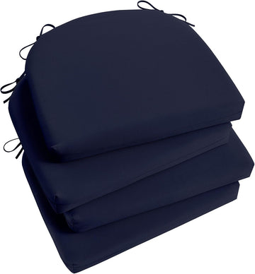 Outdoor Chair Cushions Set of 4, Outdoor Cushions Furniture, Water Resistant Patio Chair Cushions with 2 Ties