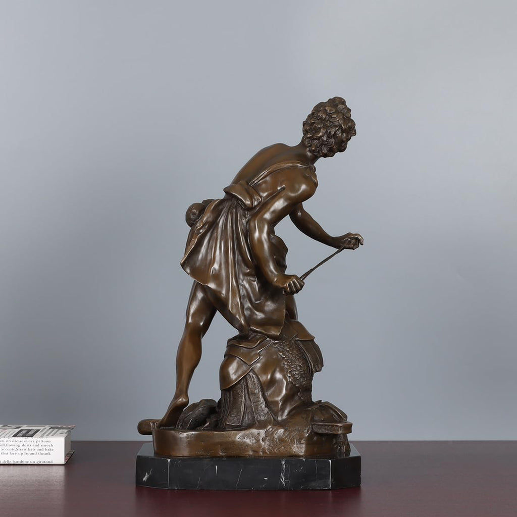 Bronze David Statue by Italian Sculptor Bernini Replica Sculpture Collectible Figurine Art
