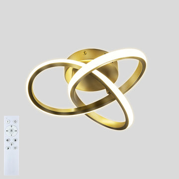 10 Inch Modern Ceiling Light, 24W LED Dimmable Ceiling Light with Remote Control, Color Temperature