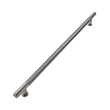 15 Inch(381mm) Soild Knurled Appliance Pulls Brushed Satin Nickel Cabinet Pulls Drawer Pulls Kitchen Hardware