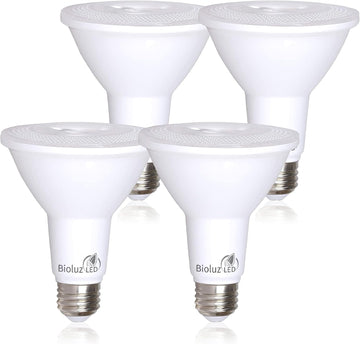 4 Pack PAR30 LED Bulb, 12w Dimmable Flood Light Bulb, 100w Halogen Bulb Replacement, 850 Lumen 3000K Indoor/Outdoor