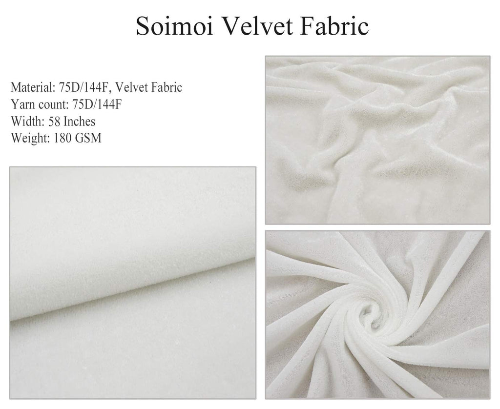 Velvet Fabric Leaves & Floral Texture Print Fabric by The Yard 58 Inch Wide