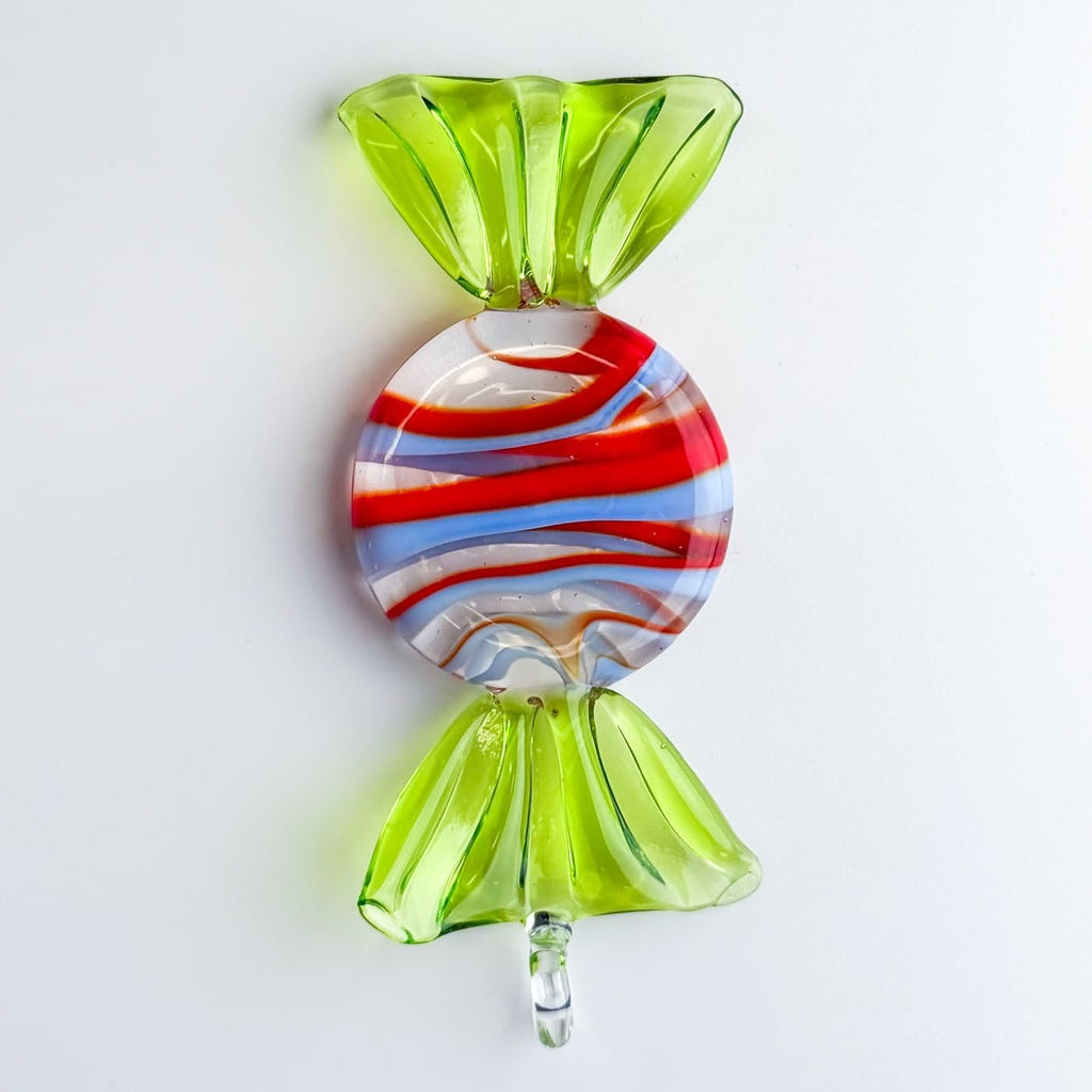 Murano Glass Candy Ornaments, Handmade in Italy (Set of 3)