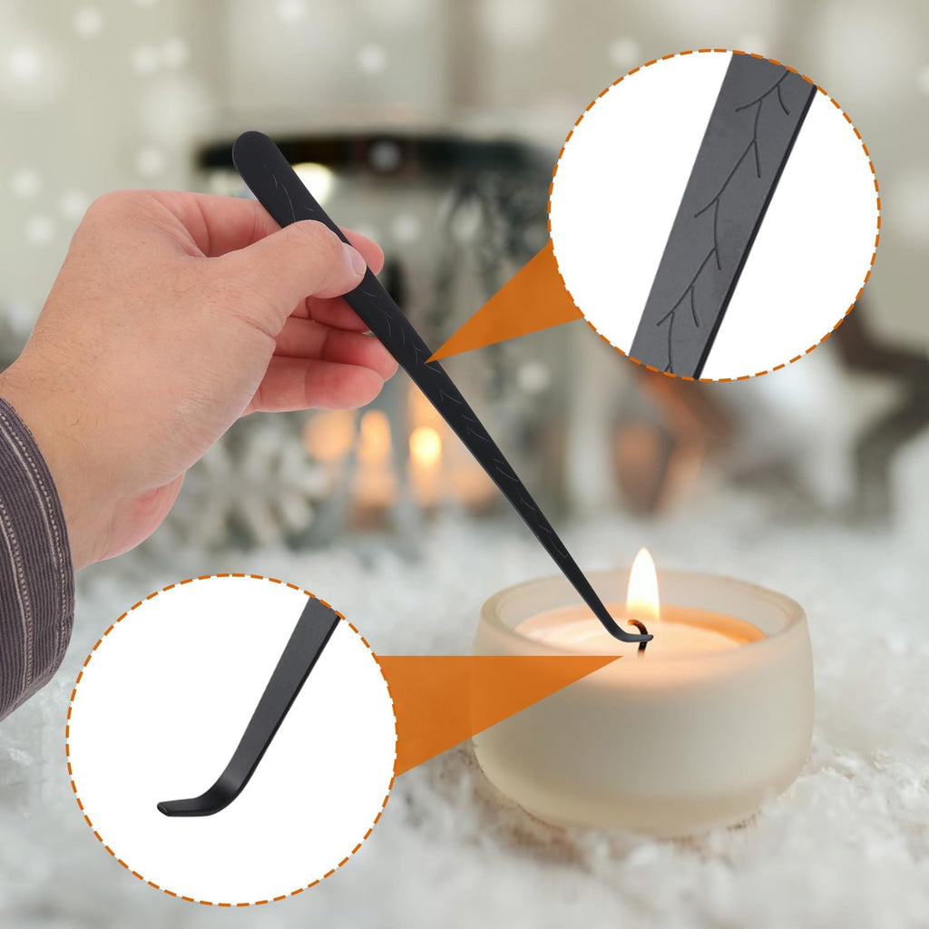 3 in 1 Candle Accessory Set(3 Set), Premium Candle Wick Trimmer, Candle Snuffer, Wick Dipper, Elegant Candle Care Kit