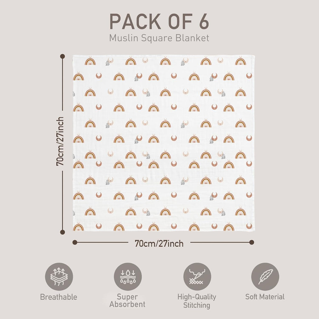 Receiving Blankets Muslin Swaddle Blanket for Girl Boy