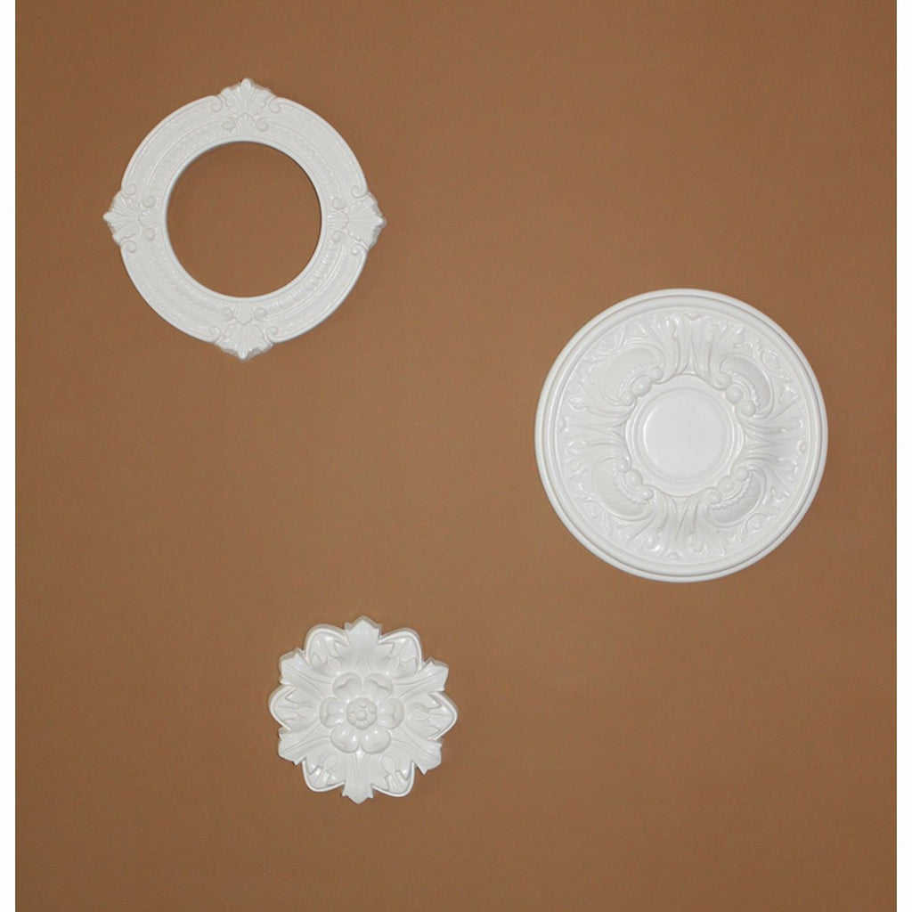11 1/8"OD x 6 1/8"ID x 5/8"P Benson Ceiling Medallion, Flash Copper