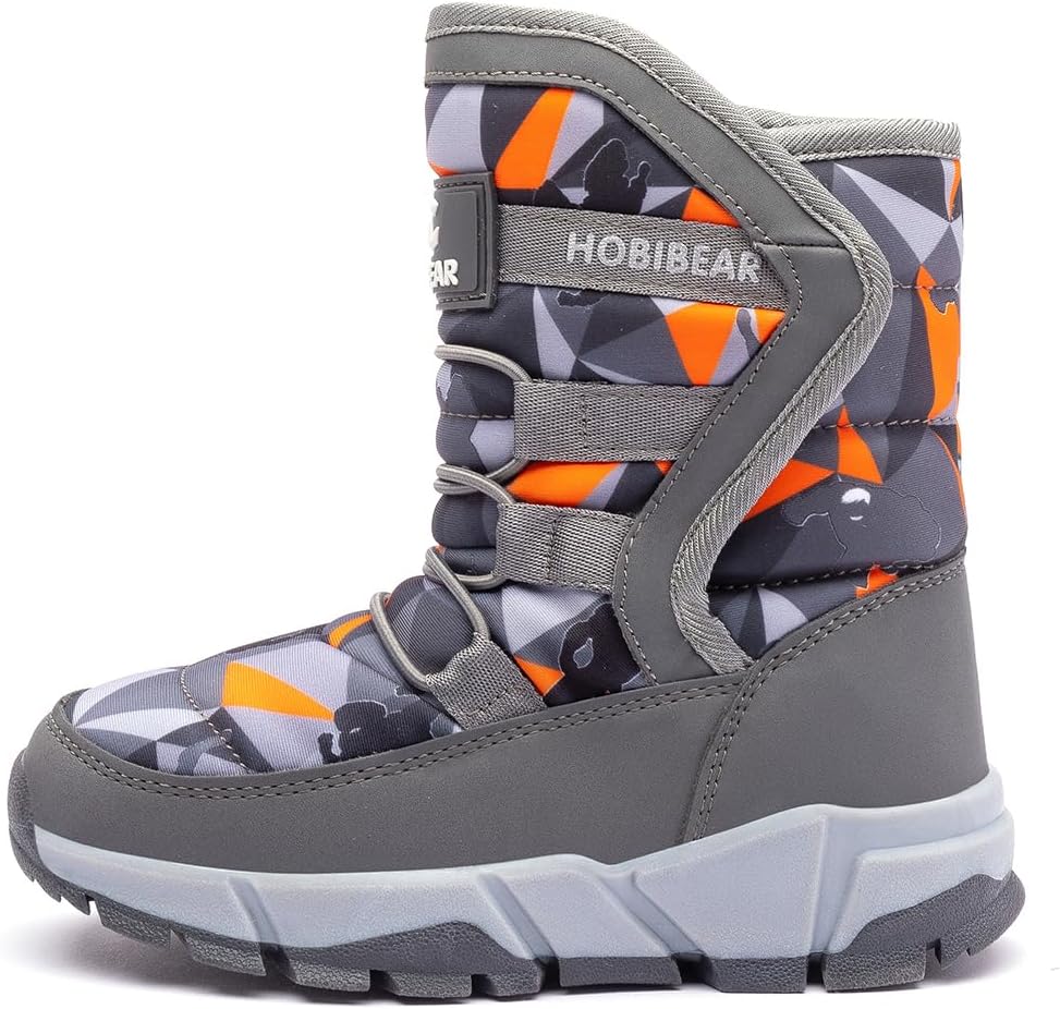 Boys Snow Boots Outdoor Waterproof Winter Kids Shoes