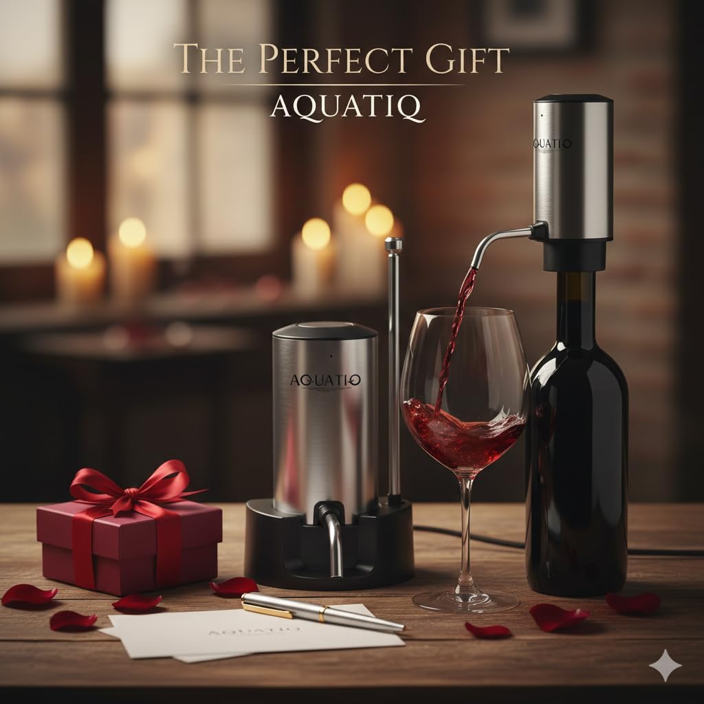 Wine Aerator Electric Wine Decanter Automatic Dispenser With USB Rechargeable Spout Pourer, Wine Gift