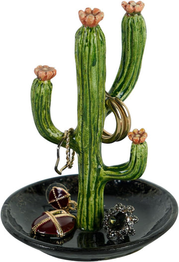 Cactus Ring Holder Jewelry Tray, Vintage Small Trinket Dish