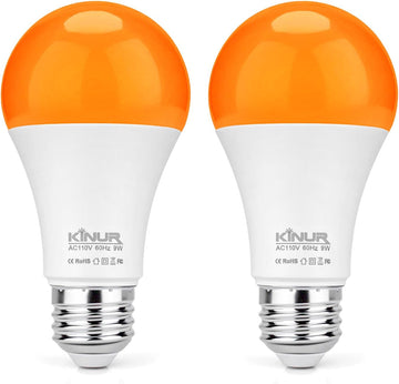 Amber Sleep Light Bulb, 1800K Blue Light Blocking, 9W E26 A19 Warm Night Light, Baby Nursery, Healthy Sleep Therapy