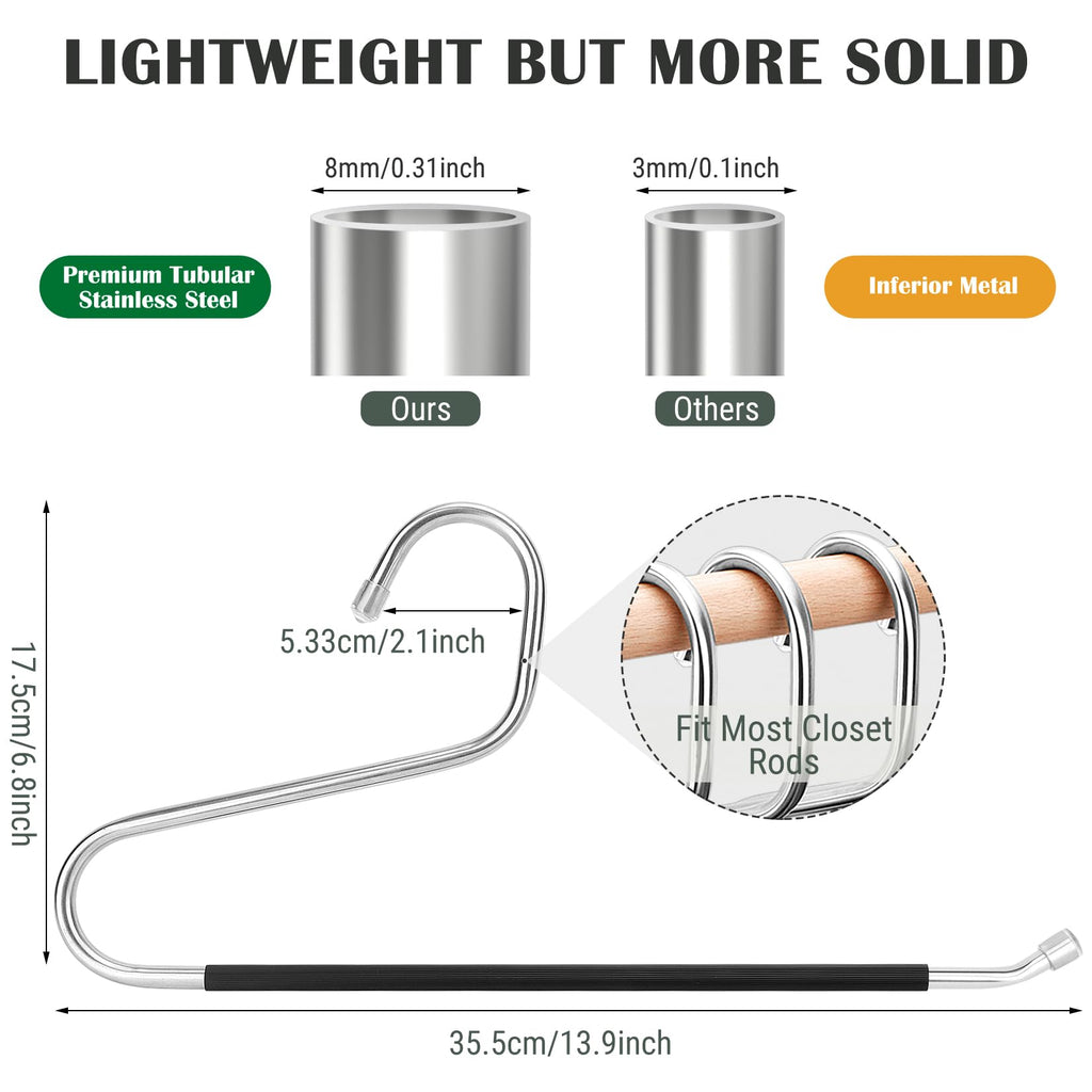 Open Ended Pants Hangers, Stainless Steel Jeans Hangers