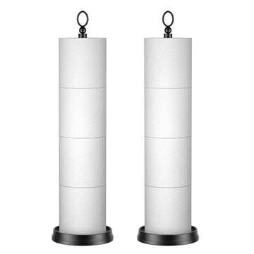 Toilet Paper Holder Stand with Reserve Function, Free Standing Toilet Paper Holder, Space Toilet 4 Rolls Toilet