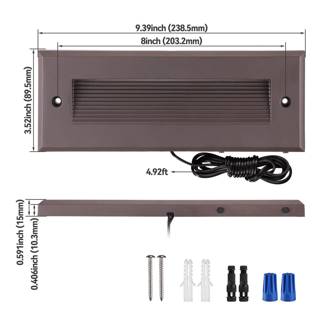 Dimmable 9 Inch 5CCT Low Voltage LED Step Lights