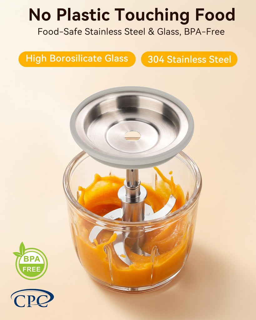 Baby Food Maker, IN-1 Glass Baby Food Processor with Steamer