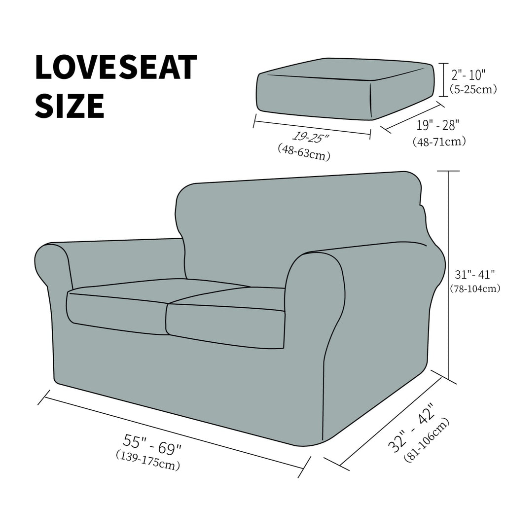 Latest Checkered 3 Pieces Couch Covers for 2 Cushion Couch High Stretch Thickened Love Seat Sofa Cover for Dogs Pets