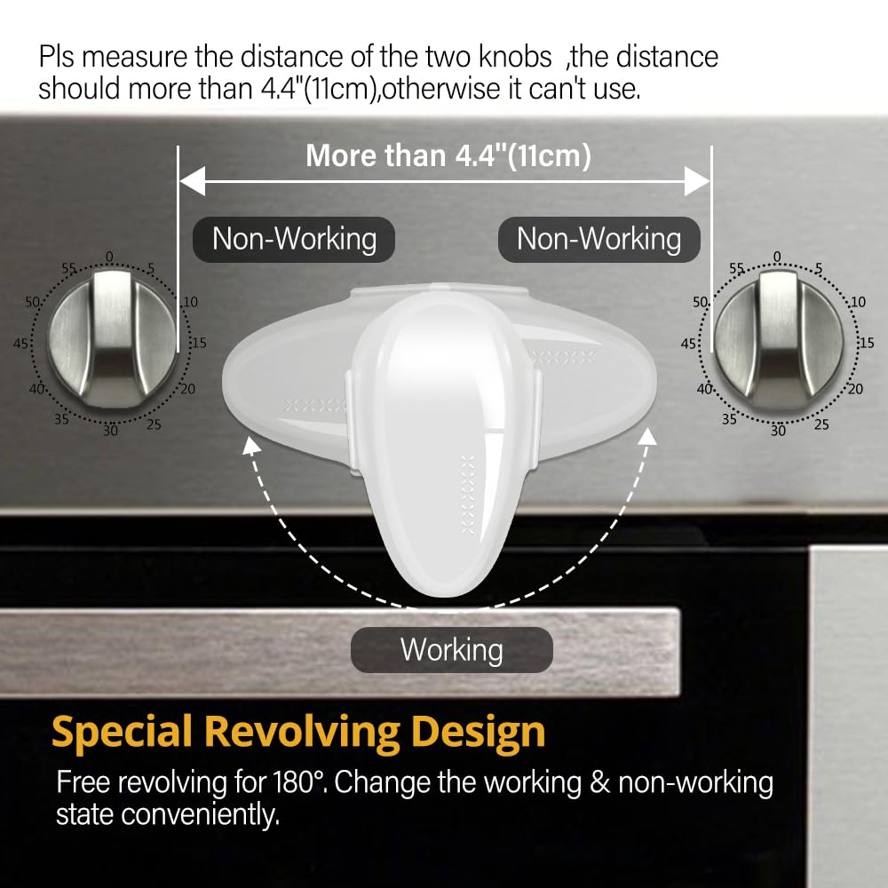 1 Pack Childproof Oven Door Lock, Oven Front Lock Easy to Install & Heat-Resistant Material no Tools Need or Drill