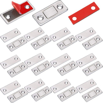 Drawer Magnets 12 Pack Ultra Thin Cabinet Door Magnet Stainless Steel Magnetic Cabinet Latches Hardware Cabinet Magnets