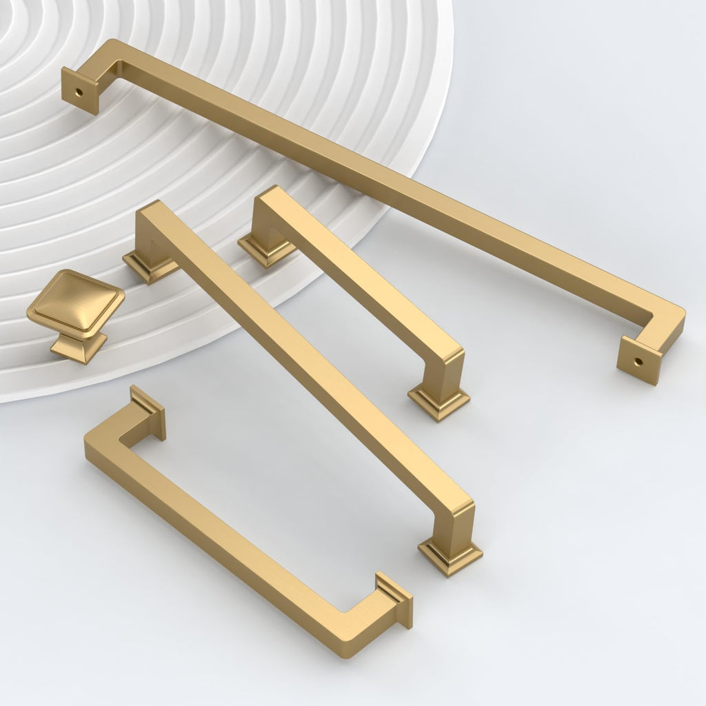 Champagne Bronze Cabinet Handles Kitchen Pulls 6.25 Inch 10 Pack