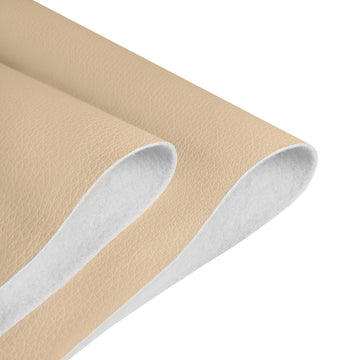 Faux Leather Fabric, 54"x36" Thick Durable Synthetic Upholstery Lychee Texture Leather Vinyl, Soft Smooth