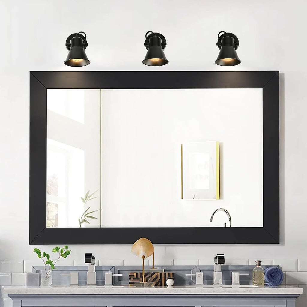 Industrial Mini Track Lighting Ceiling Light, Black Spot Lights Indoor with Multi-Directional Adjustable Light Head
