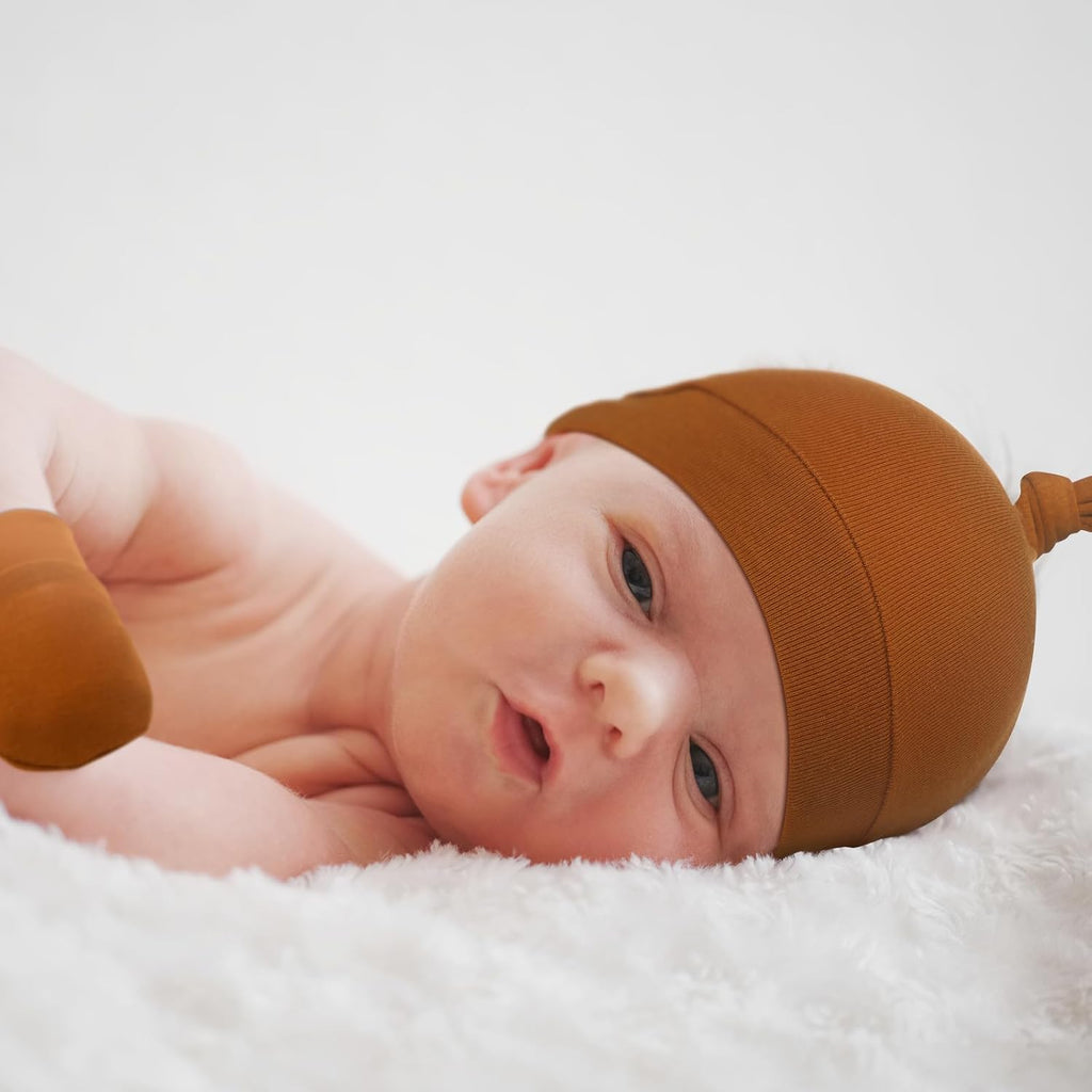 10 Set Newborn Mitten and Hat Knot Beanie 0-6 Months Unisex